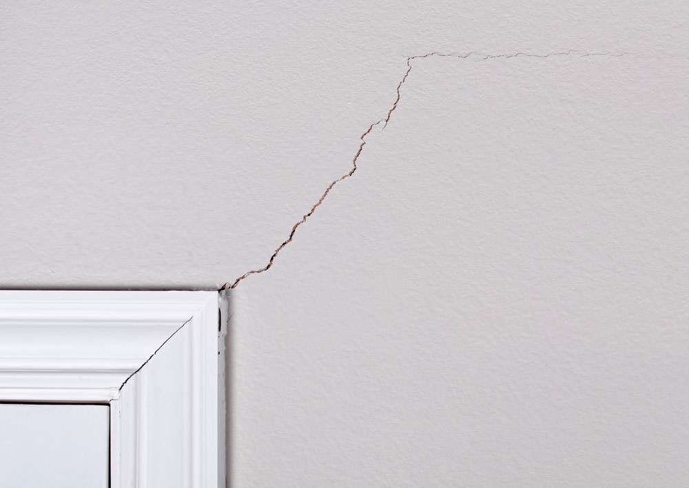 crack near door