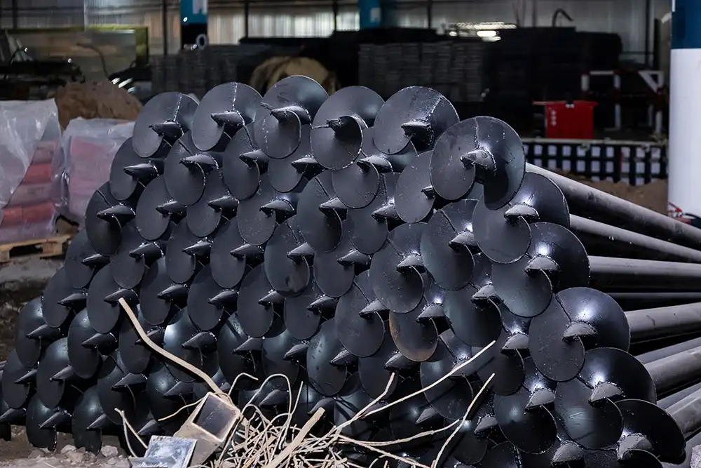 pile of helical piers