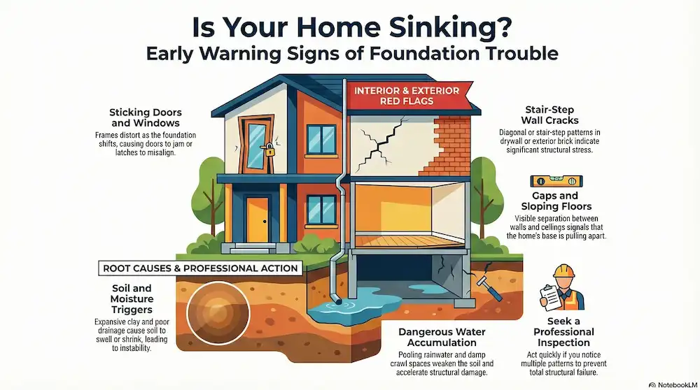 sign foundation trouble